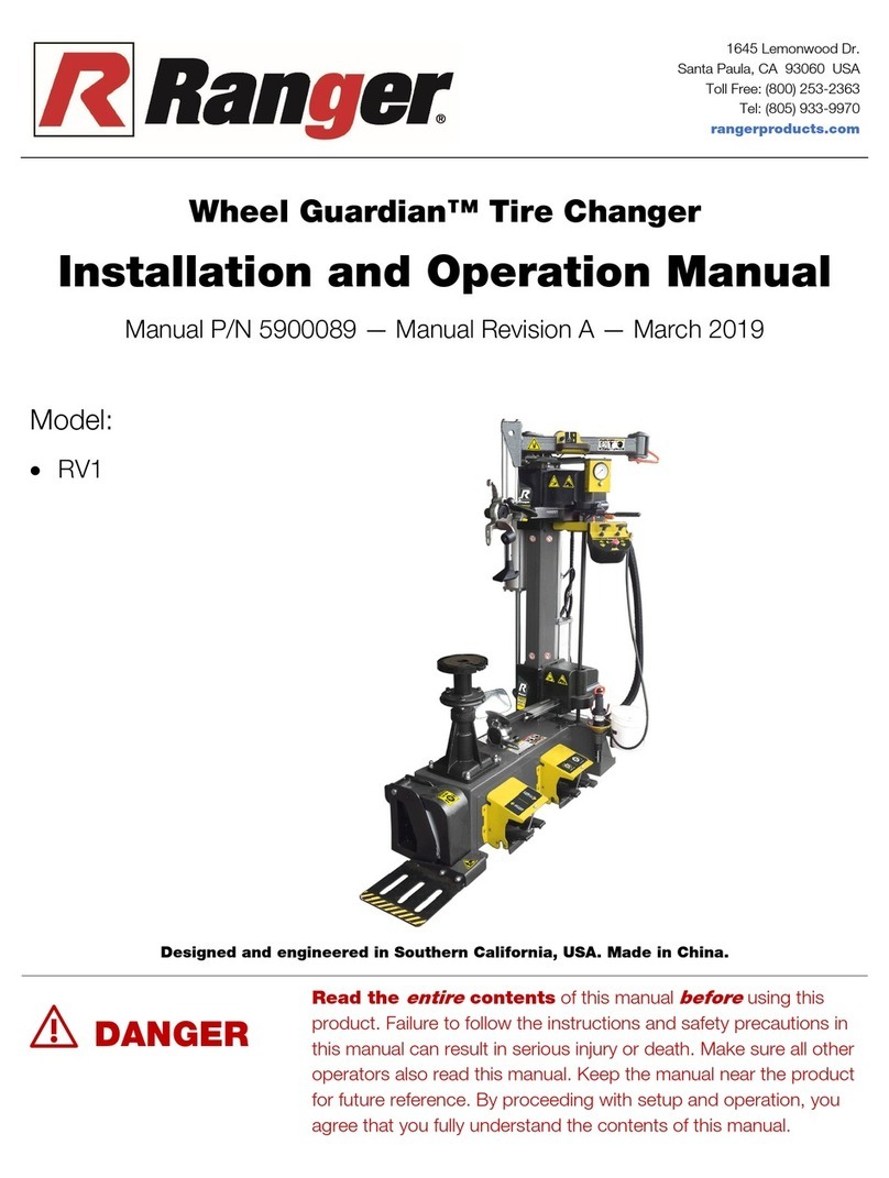 Ranger Wheel Guardian RV1 User manual