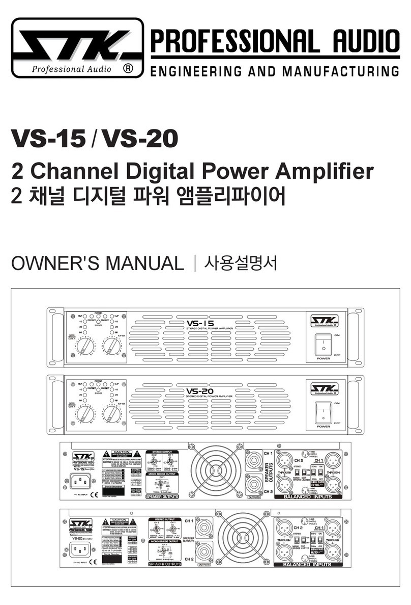STK Professional Audio VS-15 owner's manual
