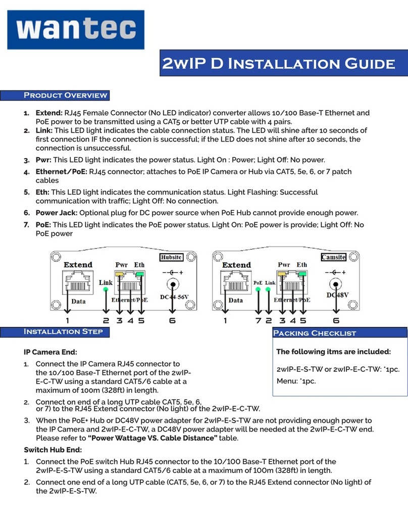 Wantec 2wIP-E-S-TW installation guide