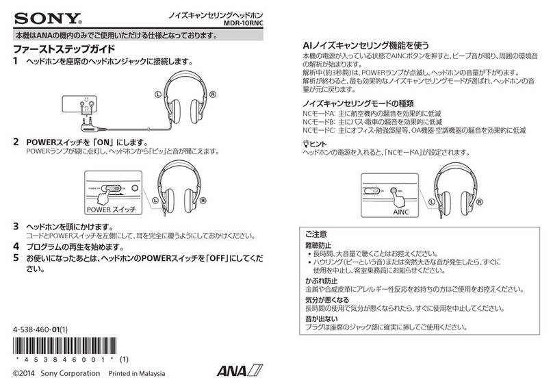 Sony MDR-10RNC manual