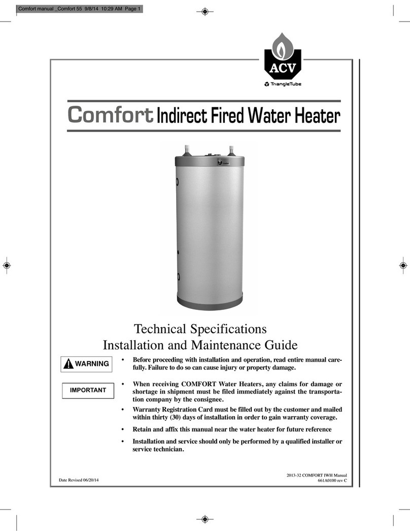 ACV COMFORT 45 Installation and maintenance guide