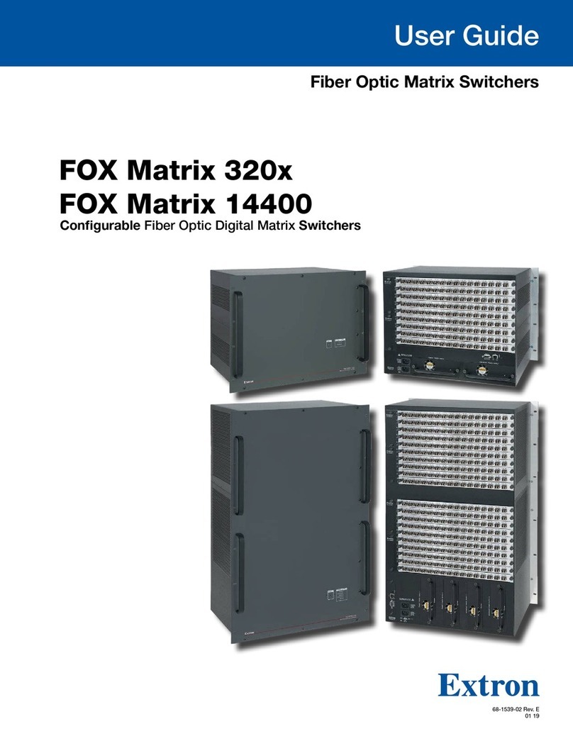 Extron electronics FOX Matrix 320x User manual