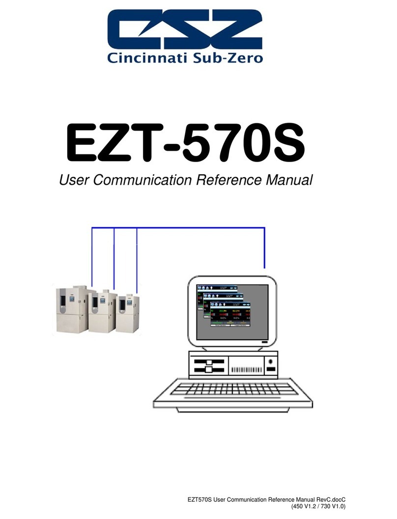 Cincinnati Sub-Zero EZT-570S Reference manual Cincinnati Sub-Zero EZT-570S Reference manual