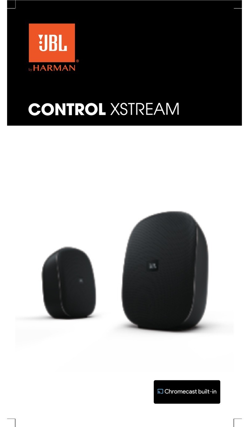 JBL CONTROL XSTREAM User manual