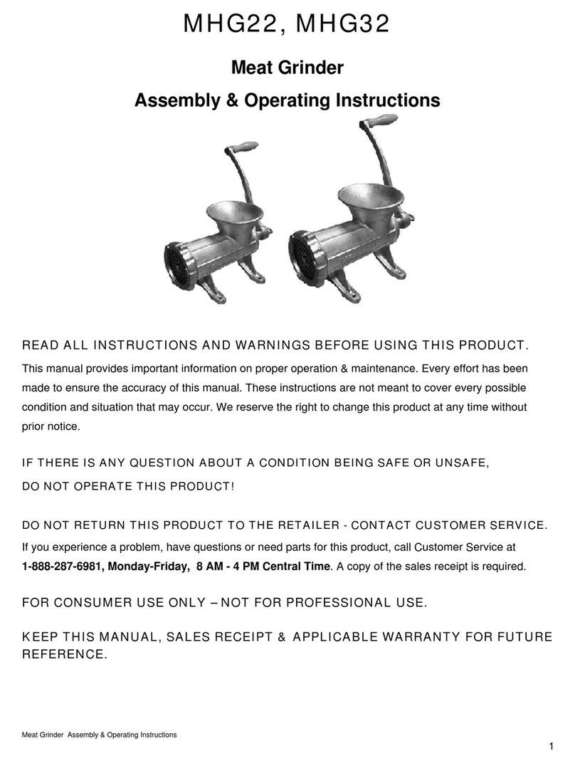 Sportsman MHG22 Assembly & operating instructions
