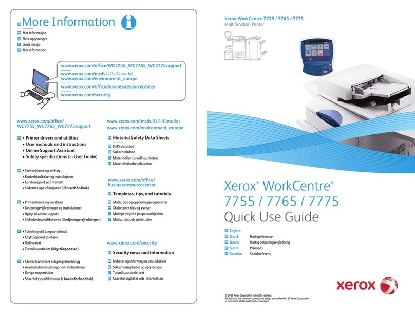 Xerox WORKCENTRE 7765 Operating manual