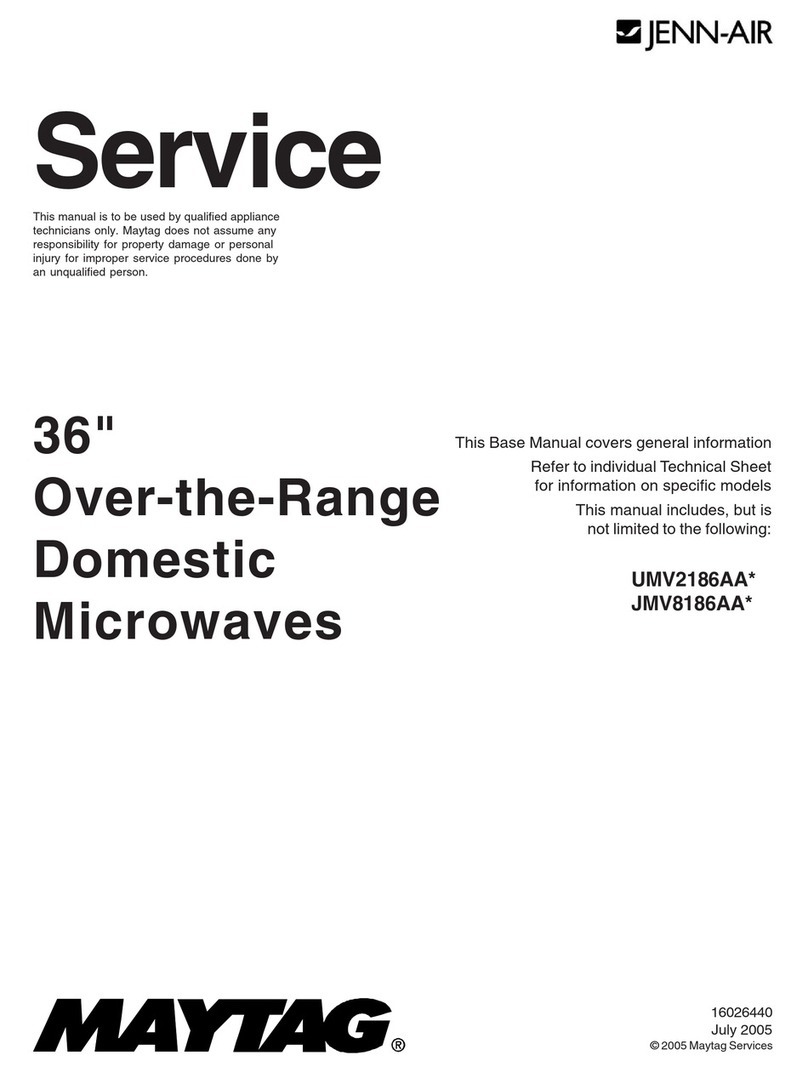 Maytag JMV8186AA Series Service manual