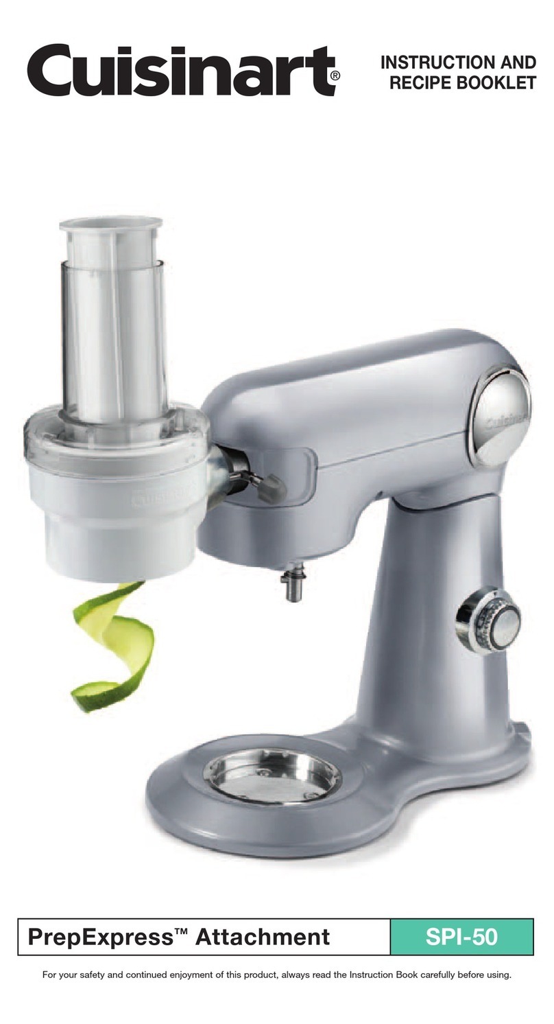 Cuisinart PrepExpress SPI-50 INSTRUCTION AND RECIPE BOOKLET