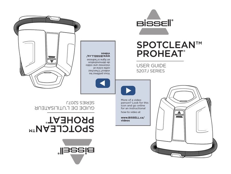 Bissell SPOTCLEAN PROHEAT 5207J Series user guide