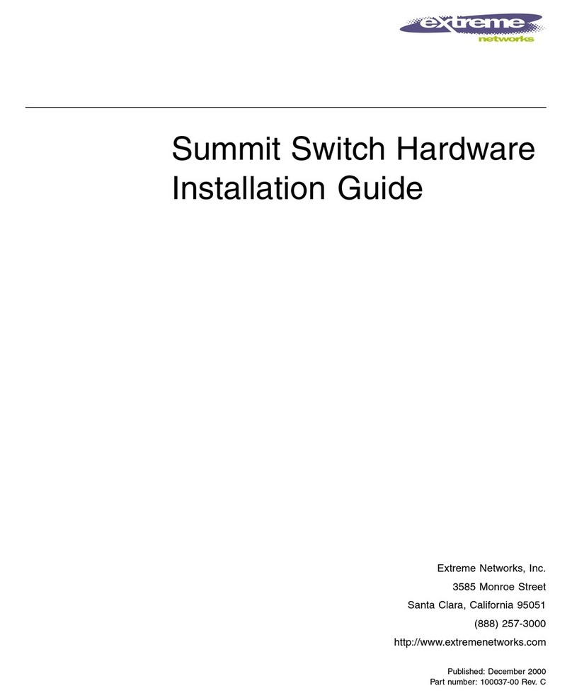 Extreme Networks Summit Summit4 Manual