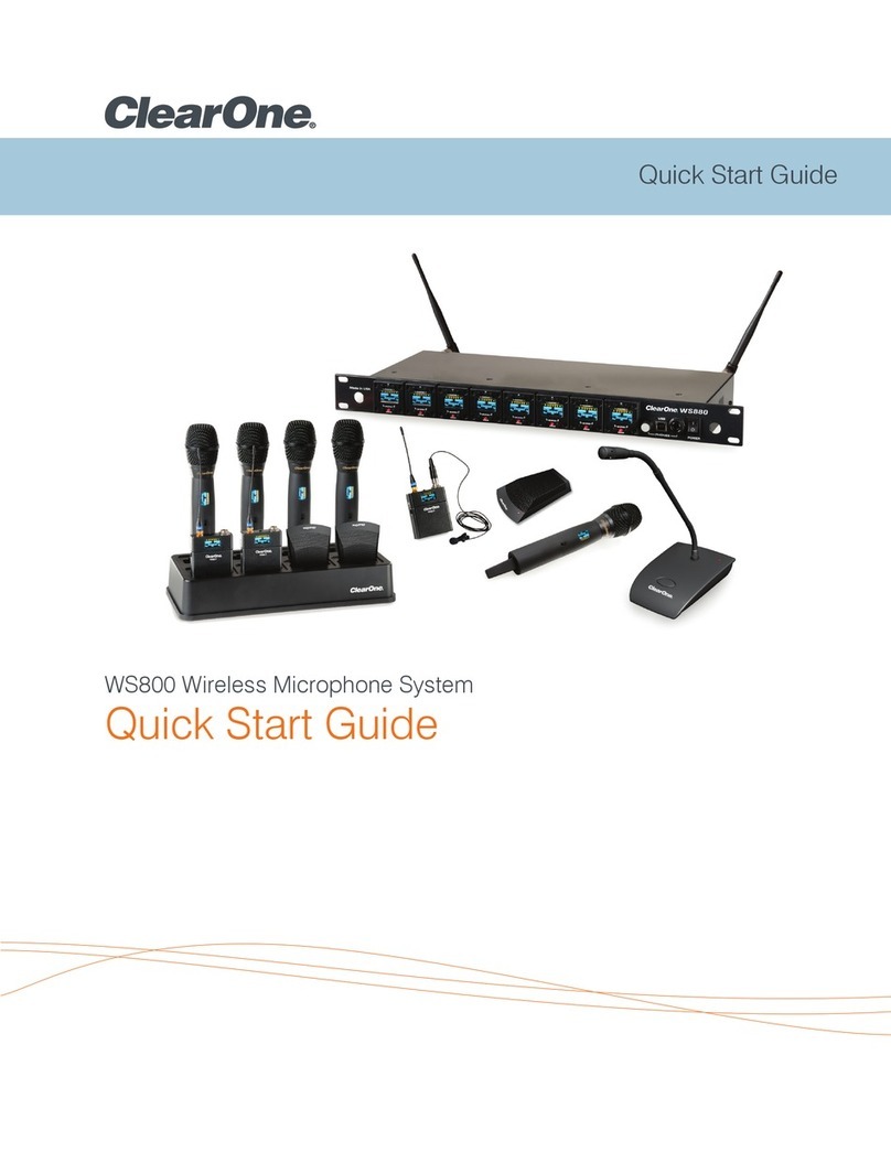 Clear One WS800 User manual