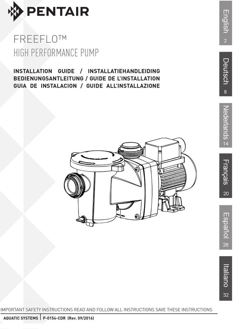 Pentair FREEFLO User manual