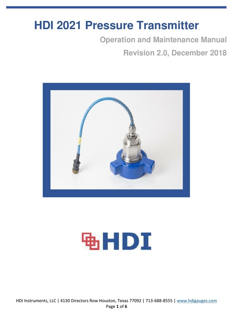 HDI 2021 Operation and maintenance manual