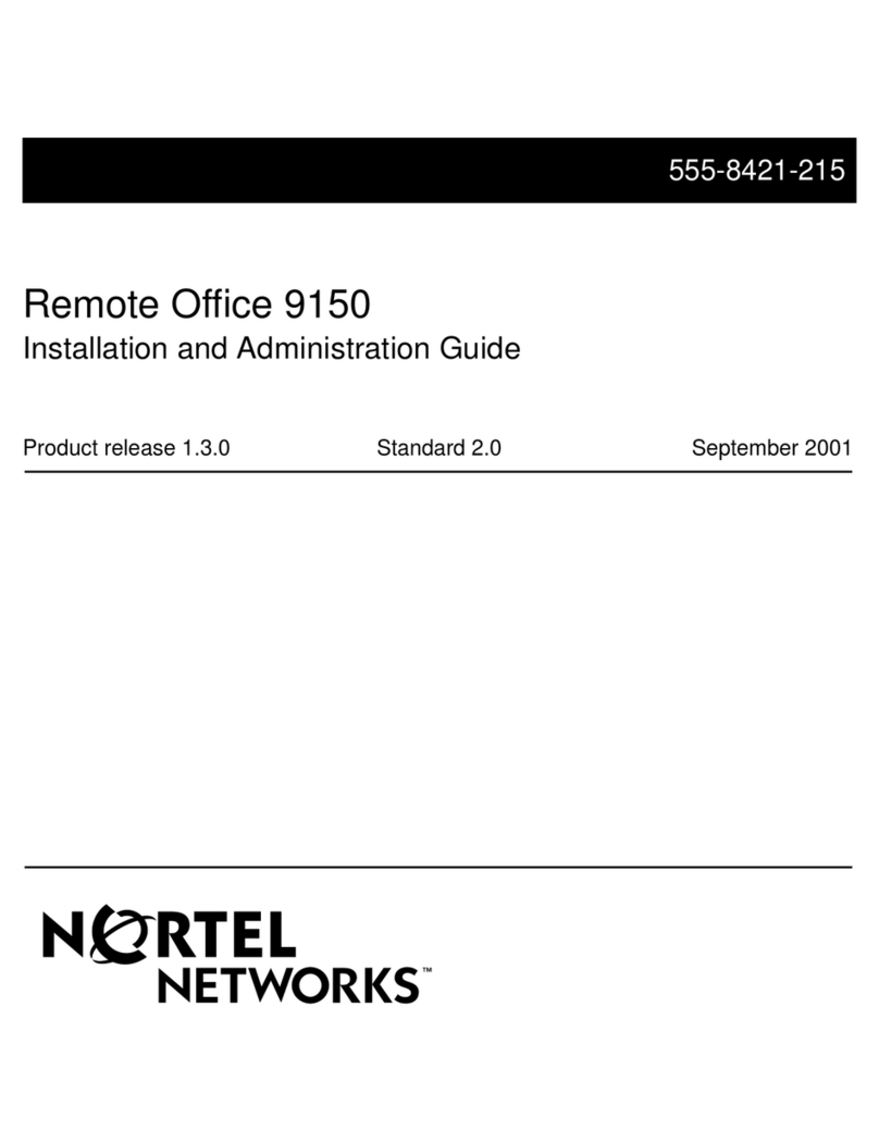 Nortel Remote Office 9150 Instruction Manual Nortel Remote Office 9150 Instruction Manual