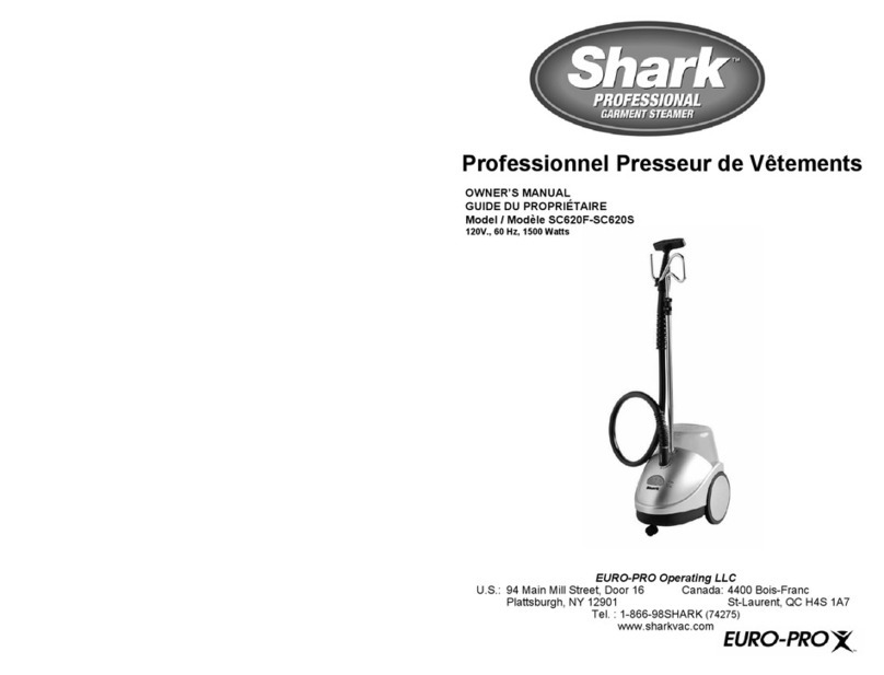EUROPRO Shark SC620F owner's manual EUROPRO Shark SC620F owner's manual