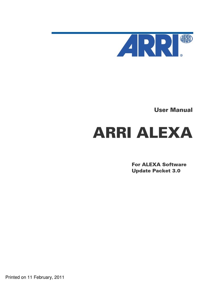 ARRI ALEXA User manual