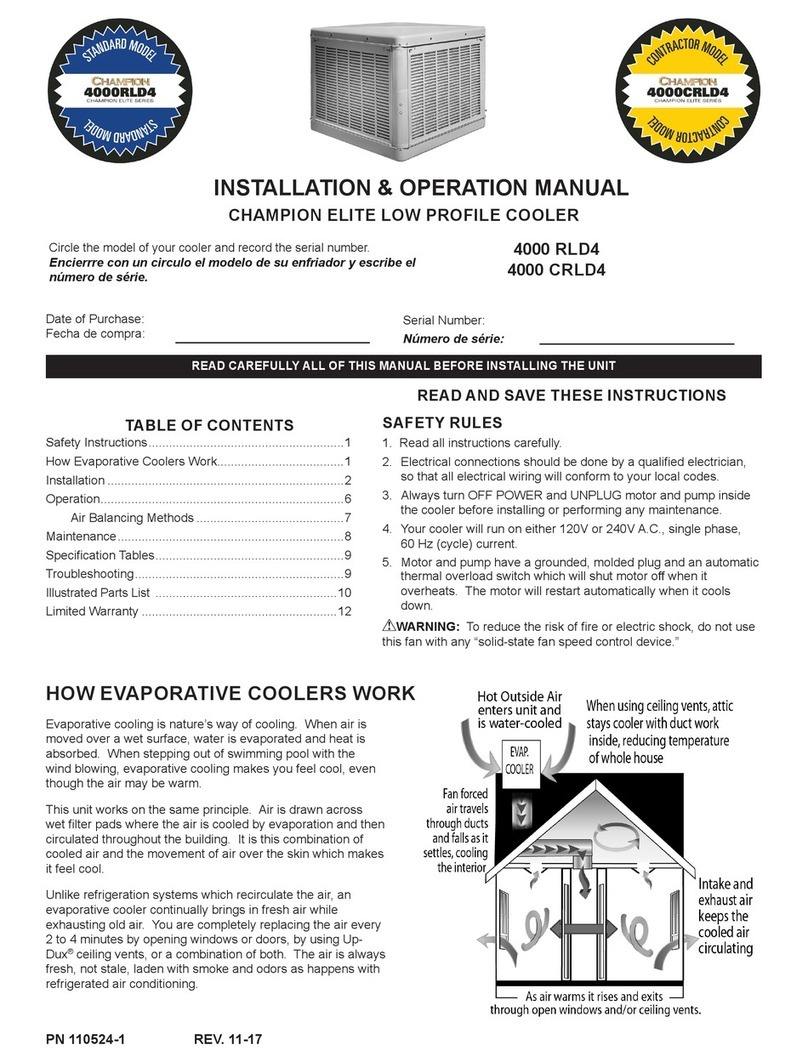 Champion 4000 RLD4 User manual