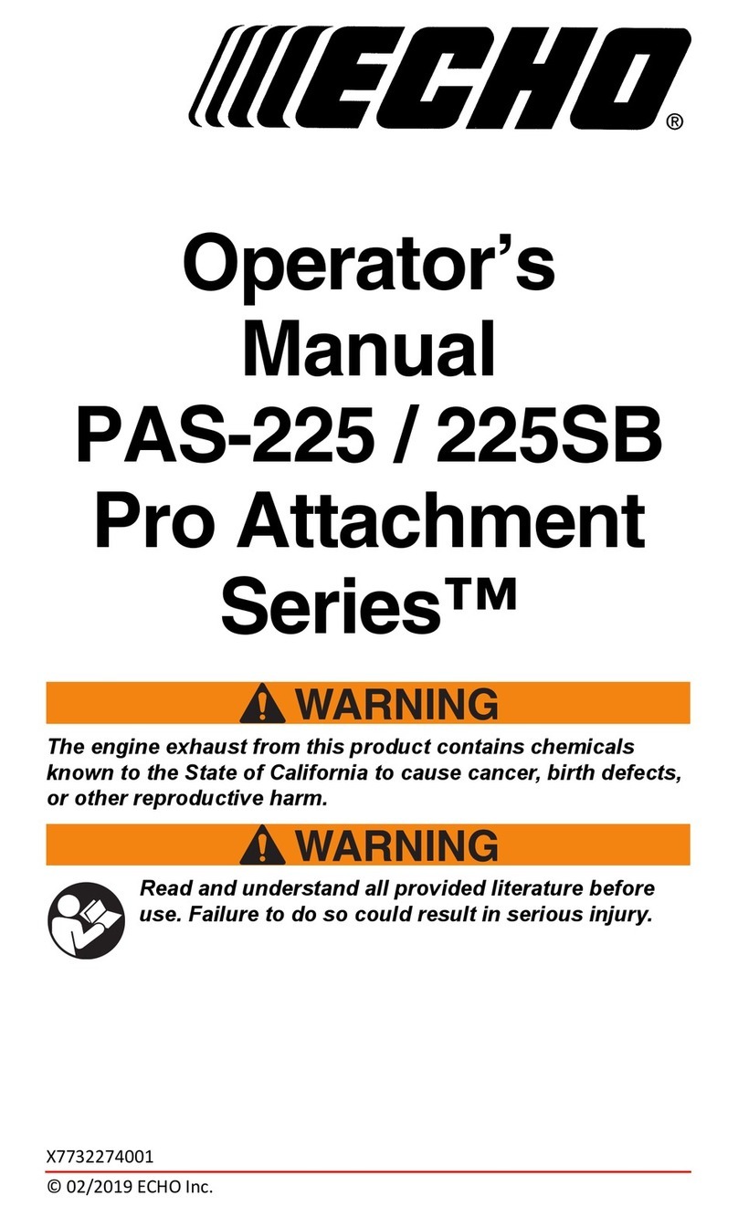 Echo Pro Attachment Series User manual
