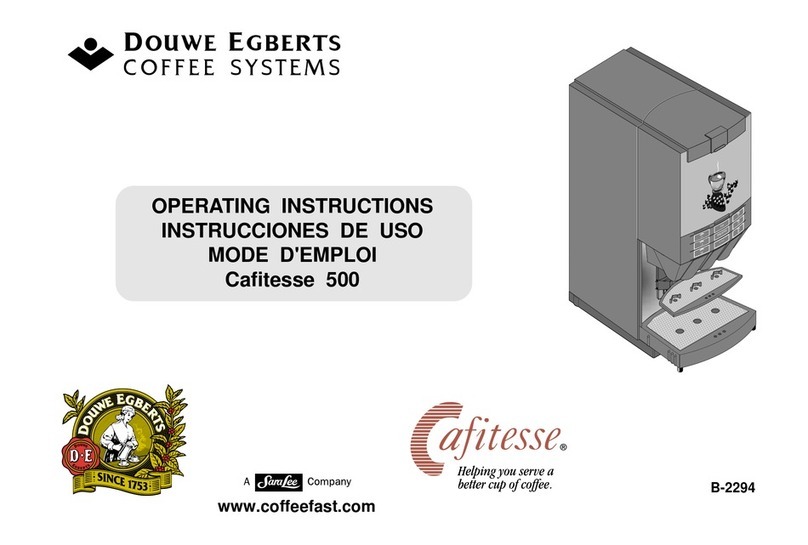 Jacobs Douwe Egberts Professional Cafitesse 500 operating instructions Jacobs Douwe Egberts Professional Cafitesse 500 operating instructions