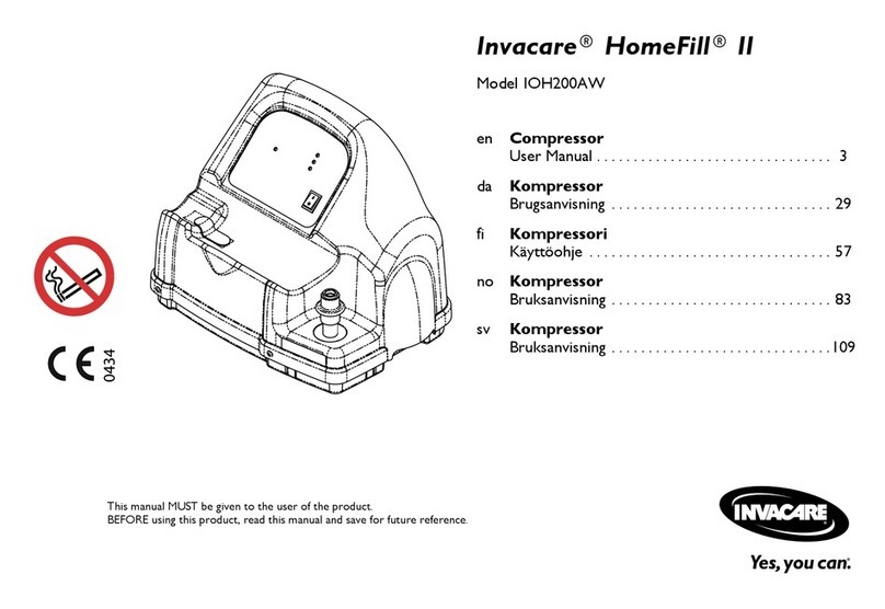 Invacare IOH200AW user manual