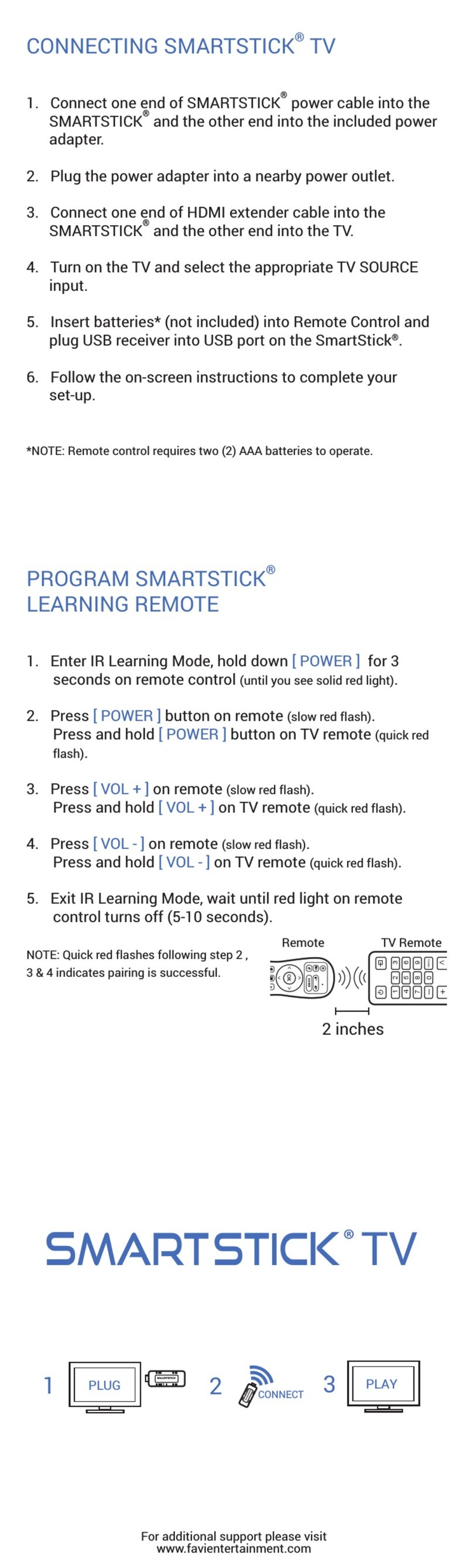 FAVI SmartStick user guide