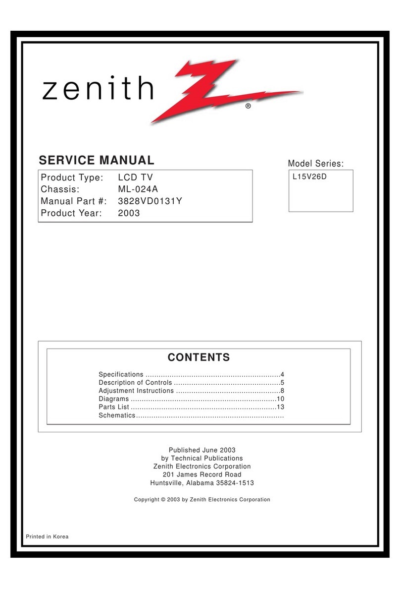 Zenith L15V26D User manual