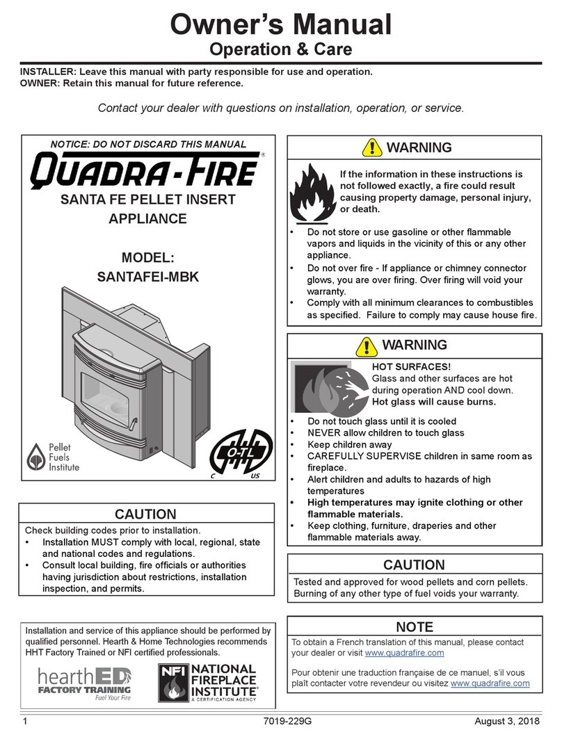 Quadra-Fire SANTAFEI-MBK owner's manual Quadra-Fire SANTAFEI-MBK owner's manual