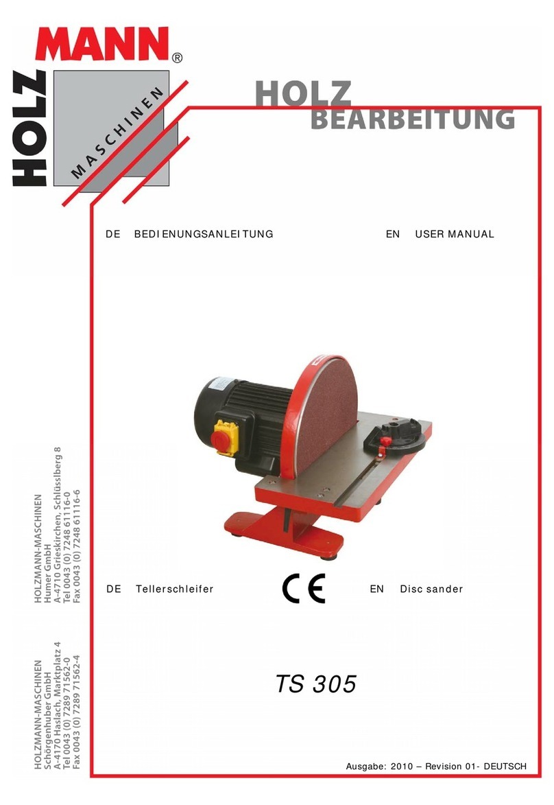 HOLZMANN MASCHINEN TS 305 user manual