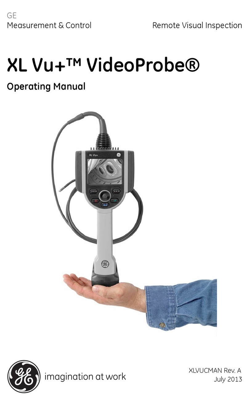 GE XL Vu+ VideoProbe User manual GE XL Vu+ VideoProbe User manual