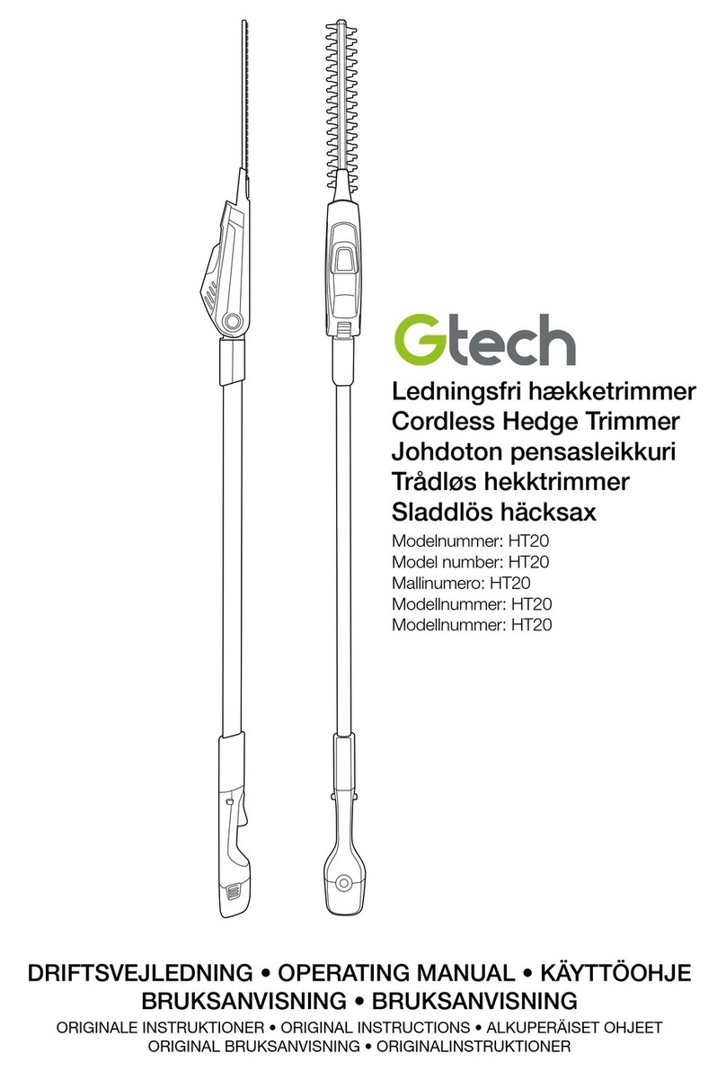 Gtech HT20 User manual