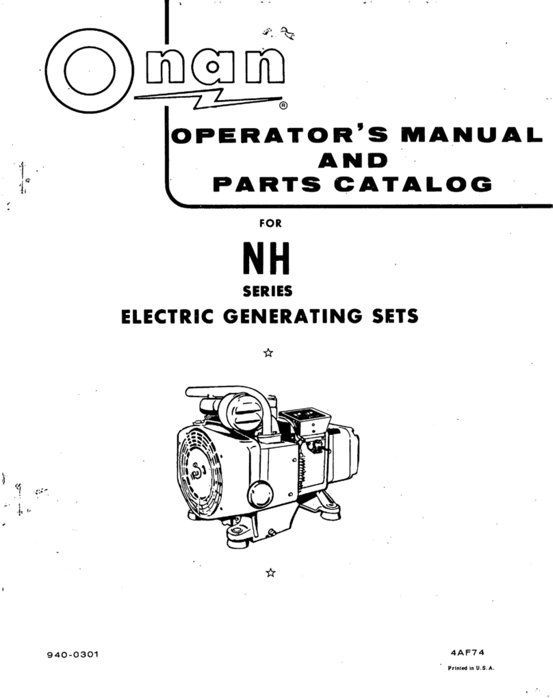 Onan NH Operator's manual Onan NH Operator's manual
