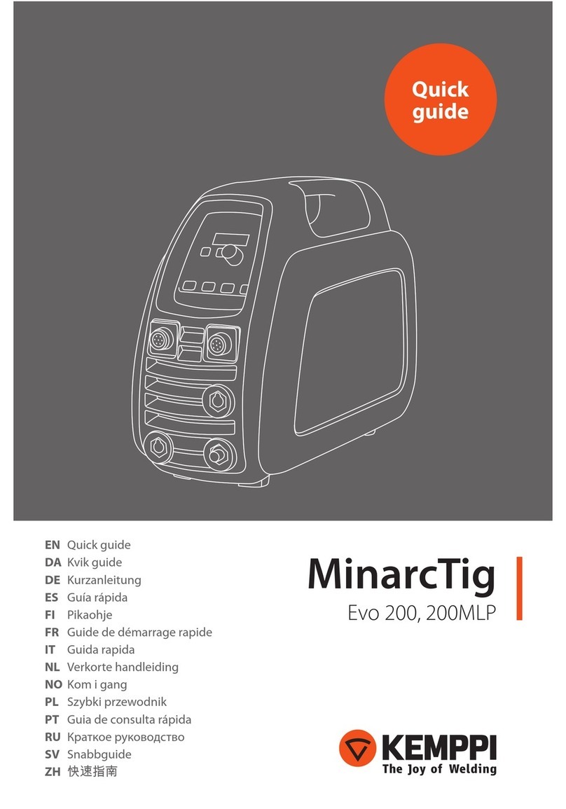 Kemppi MinarcTig Evo 200 User manual