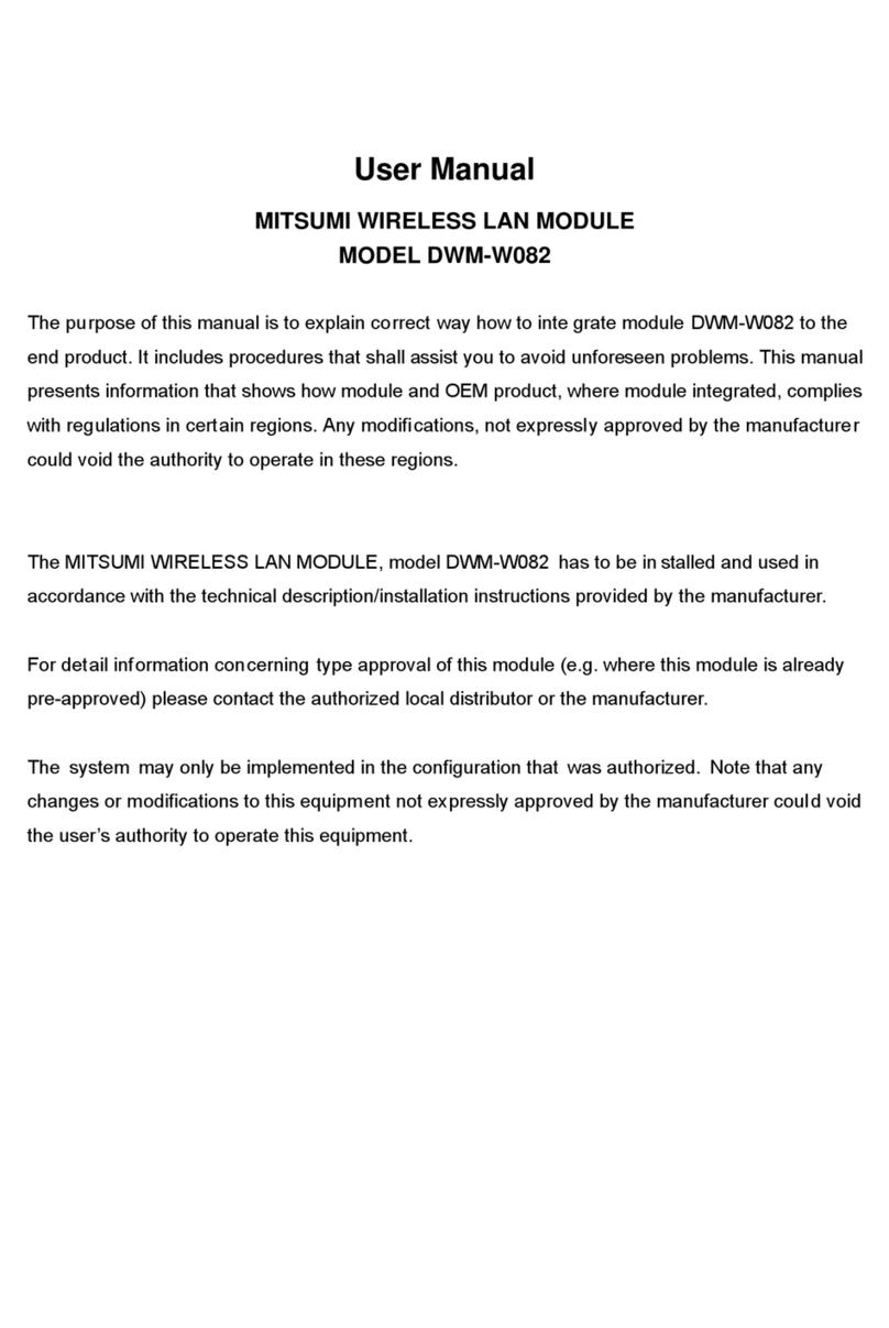 Mitsumi DWM-W082 user manual
