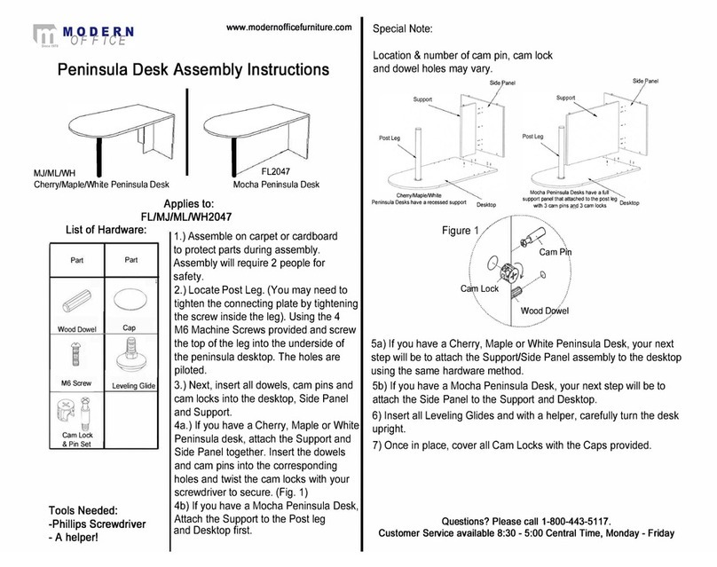 Modern Office MJ Assembly instructions