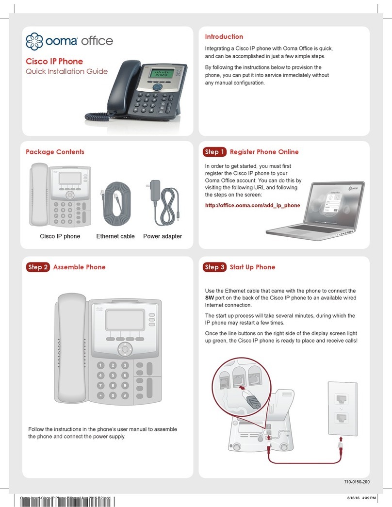 Cisco Ooma office User manual
