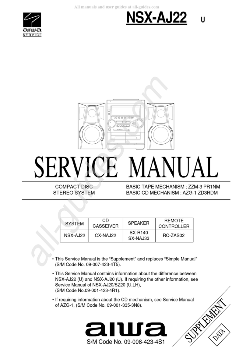 Aiwa NSX-Aj22 User manual