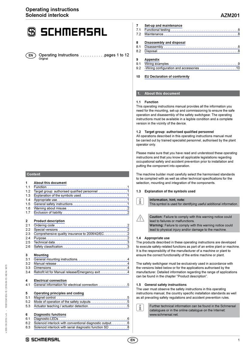 schmersal AZM201 operating instructions