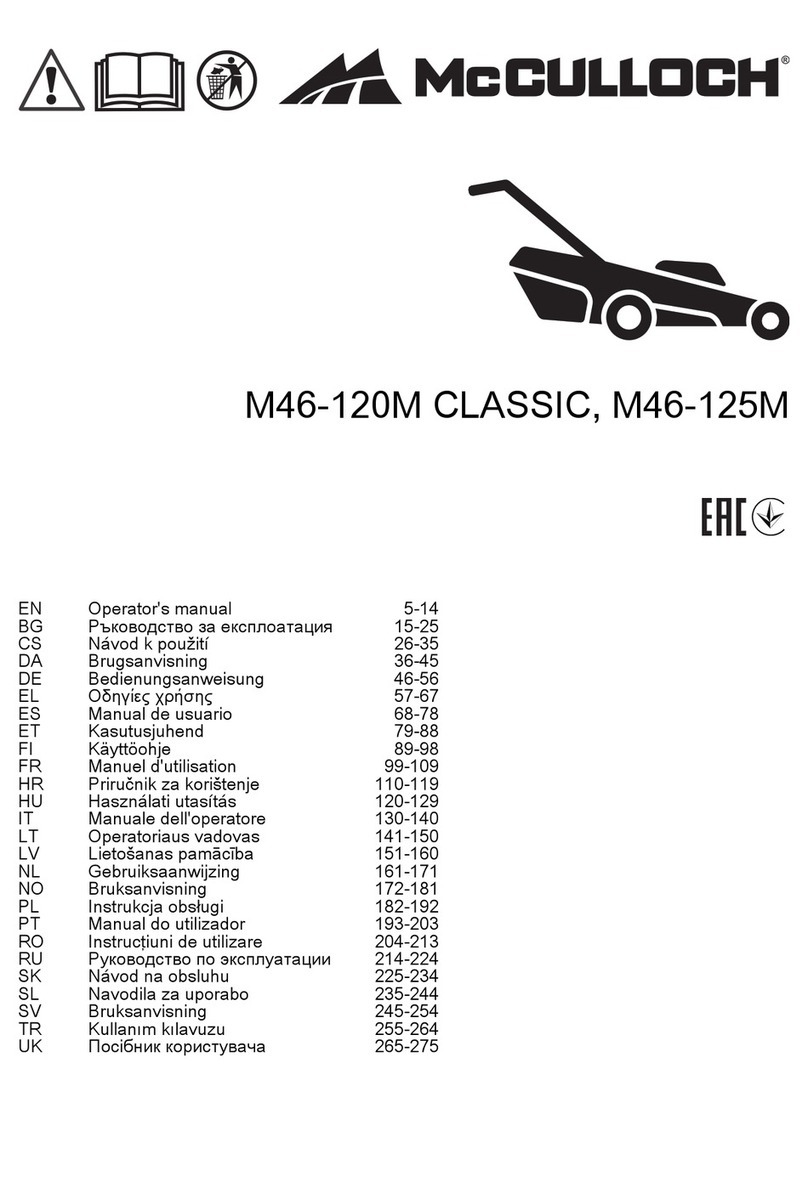 McCulloch M46-120M CLASSIC Operator's manual