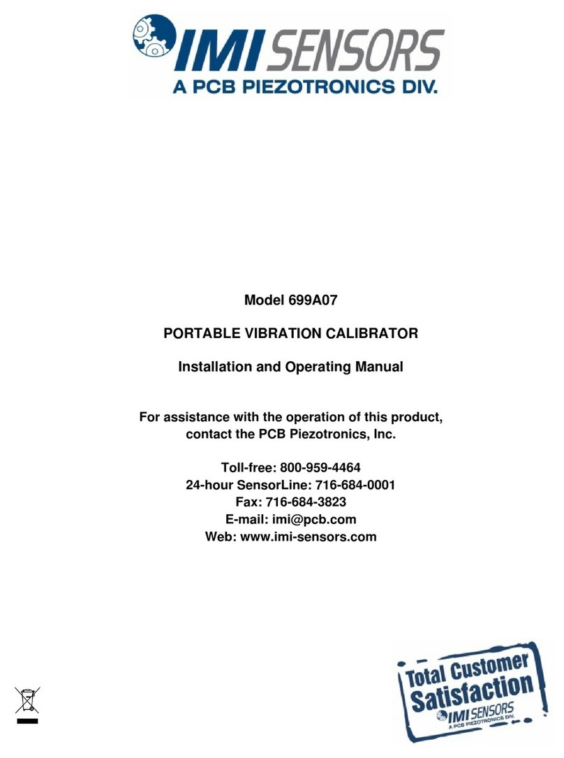 IMI SENSORS 699A07 Installation and operating manual IMI SENSORS 699A07 Installation and operating manual