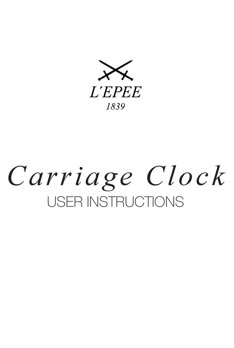L’EPEE 1839 Carriage User instructions