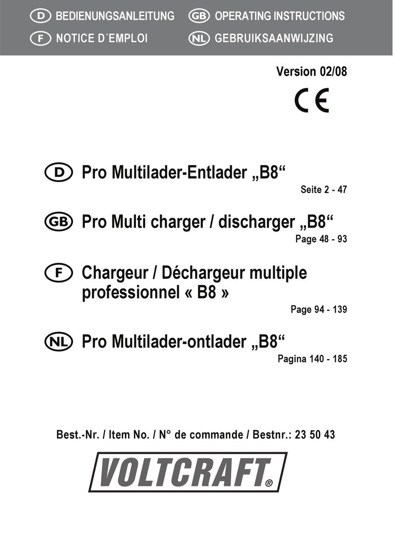 VOLTCRAFT B8 User manual