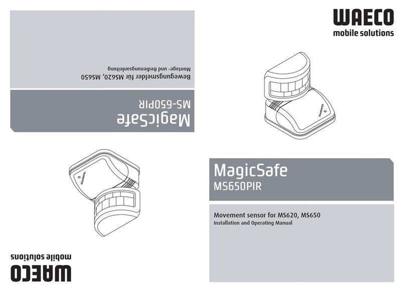 Waeco MagicSafe MS650PIR Installation and operating manual Waeco MagicSafe MS650PIR Installation and operating manual