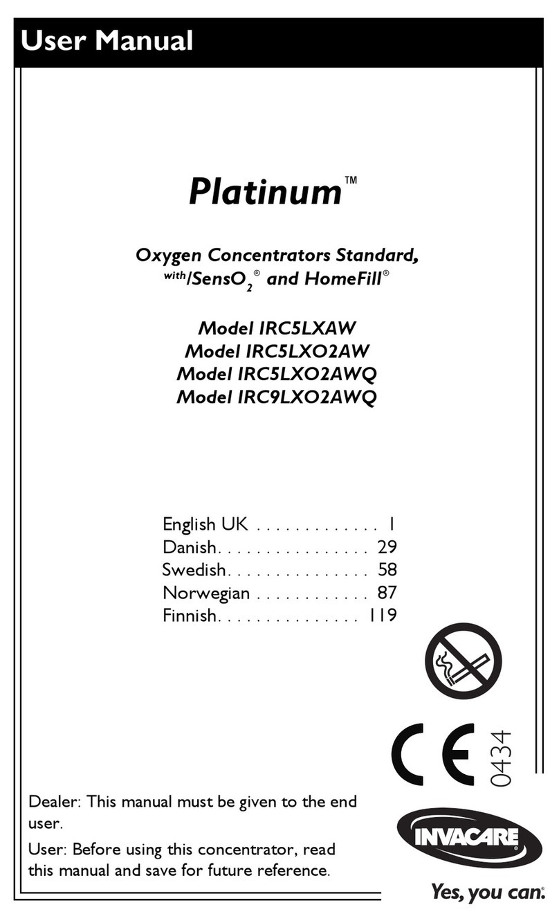 Invacare Platinum IRC5LXAW User manual