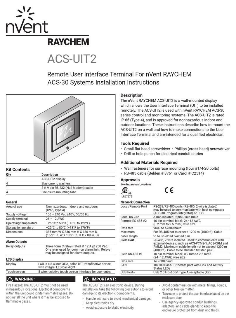 nvent RAYCHEM ACS-30 installation instructions