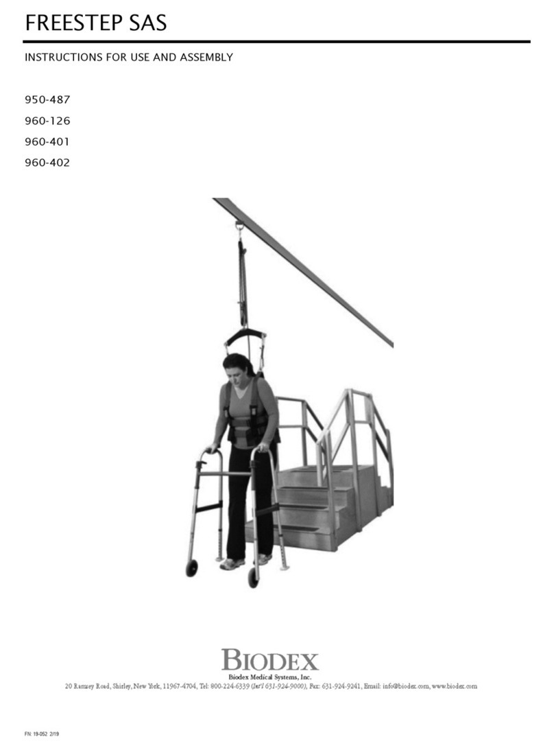biodex FREESTEP SAS Instructions for use and assembly