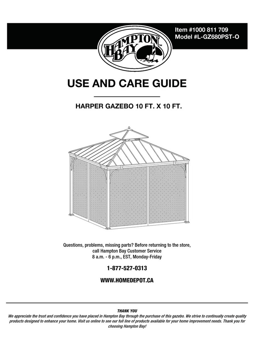 HAMPTON BAY HARPER Use and care guide