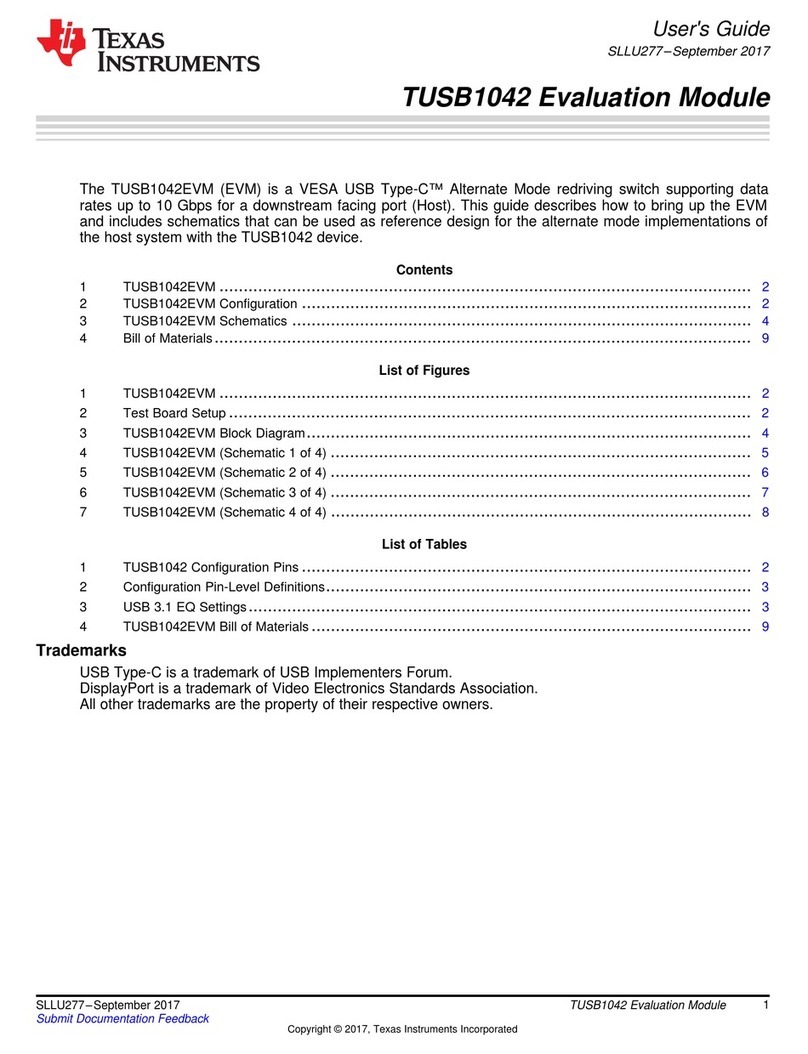 Texas Instruments TUSB1042 User manual