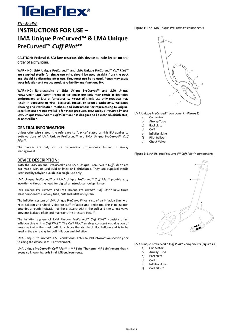 Teleflex LMA Unique PreCurved Instructions for use