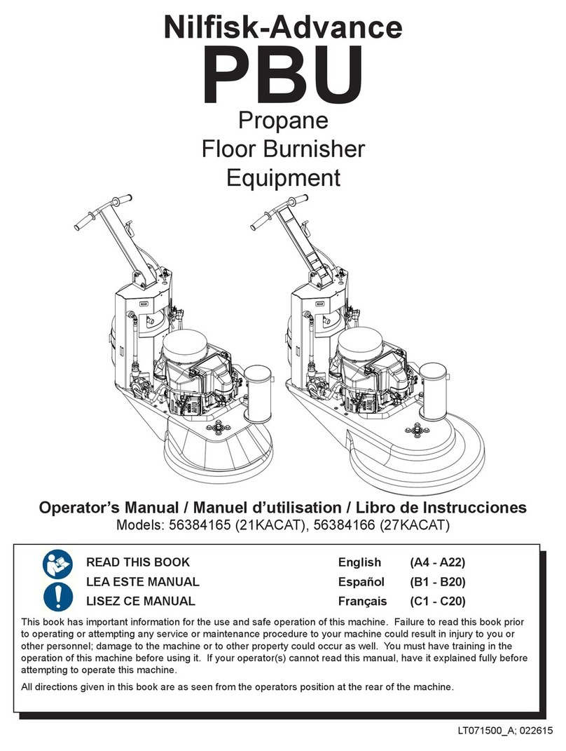 Nilfisk-Advance PBU 56384165 Operator's manual