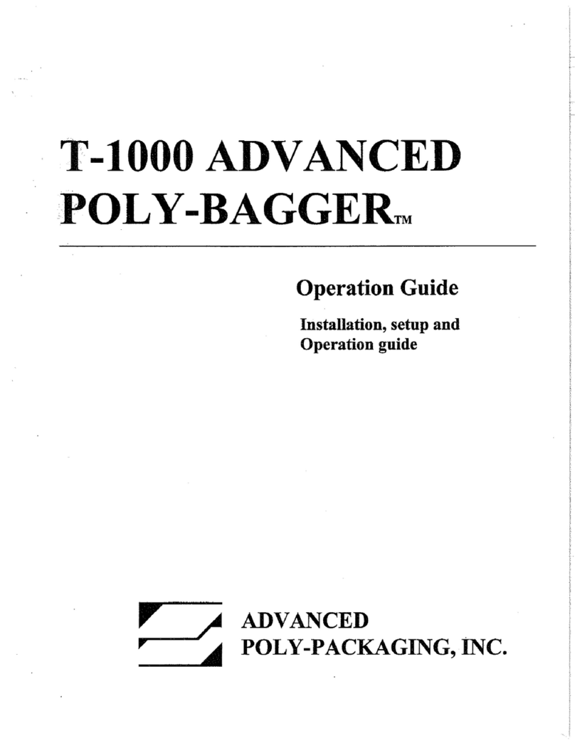 Advanced Poly-Packaging Advanced Poly-Bagger T-1000 User manual